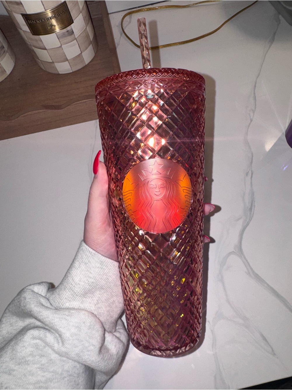 Starbucks Rose Gold Reusable Tumbler